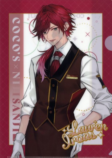 勞倫·伊洛阿斯(等身)A4文件夾COCOS×虛擬YouTuber，Jinji Eden組正在發送COCOS的快樂時刻！對象菜單注文特典第4彈