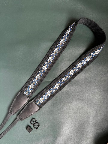 Unikstrap經典繡花通用相機背帶可斜挎相機肩帶Camera strap