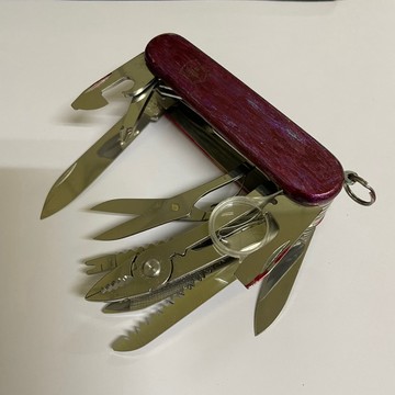 ［沐沐屋］victorinox 維氏 91mm冠軍刀 Wood29用瑞士刀/胡桃木(1.6791.63