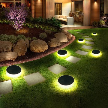 免運/快速出貨 鋁合金太陽能地燈戶外防水庭院燈家用室外草坪燈花園燈別墅景觀燈