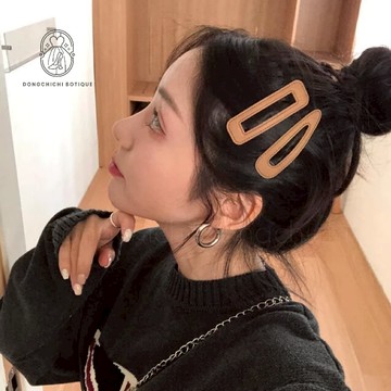 【現貨】韓妞 兩入組髮夾 方形BB夾  瀏海夾 側邊夾 髮夾組 秋冬必備 C445