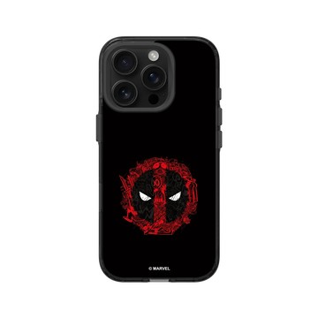 iPhone 16 Pro Clear (相機按鈕) 酷墨灰 - 迪士尼-漫威 Marvel - 死侍-漫畫標誌