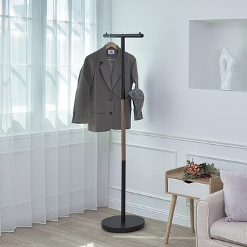 【Sim'n Coz】T字簡約掛衣架/衣帽架 (黑)