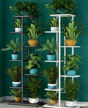 花架置物架陽台鐵藝客廳家用室內落地擺放架子多層歐式多肉盆托架 幸福驛站