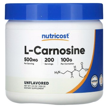 Nutricost, L-肌肽，原味，3.5 盎司（100 克）