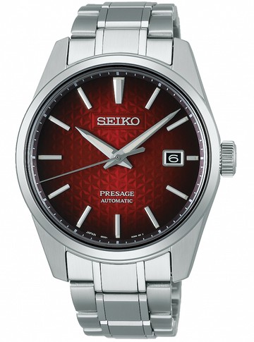 SEIKO 精工錶-黑牌款-Presage 新銳系列機械腕錶 6R35-00V0R(SPB227J1)-40mm-酒紅面鋼帶【刷卡回饋 分期0利率】【APP下單點數13倍送】