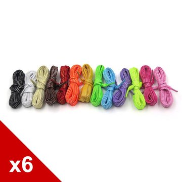 糊塗鞋匠 優質鞋材 G105 110cm中空螢光扁鞋帶  6雙