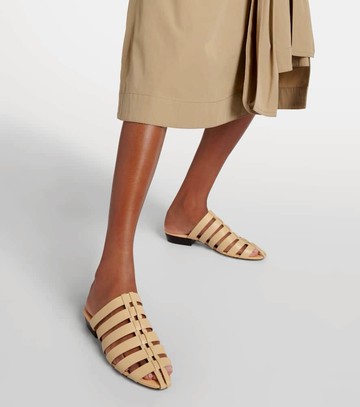 Loro Piana Kaede leather mules