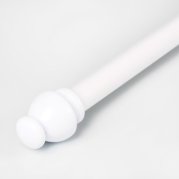 可用空間 城堡 15mm 窗簾桿  白色的  210~300cm