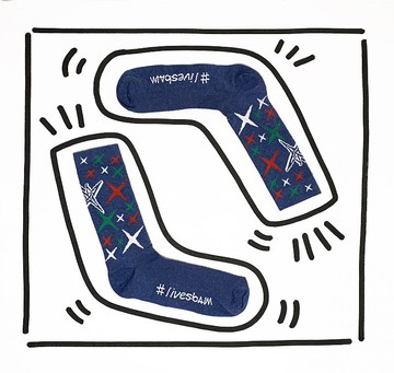 義大利潮流運動襪livesbam 義大利經典原創設計製造 Sbam Jeans