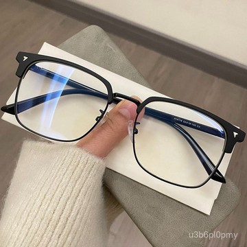 👓近視眼鏡👓K73小紅書同款半框男女文藝 半框眉毛款眼鏡 眼鏡 眼鏡框 眼鏡 平光眼鏡 眼鏡平光鏡
