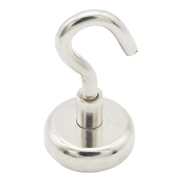 Set 10個 NS_D052 強力磁鐵掛勾 一般款 20mm  銀色  1組