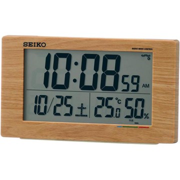【日本代購】SEIKO 精工鬧鐘 日期 溫溼度 SQ784A