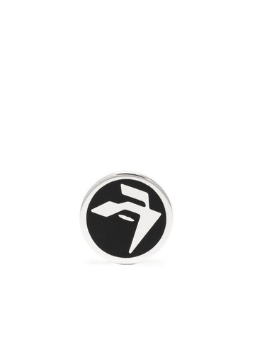 AMBUSH - emblem stud earring - unisex - Sterling Silver/Epoxy Resin - One Size