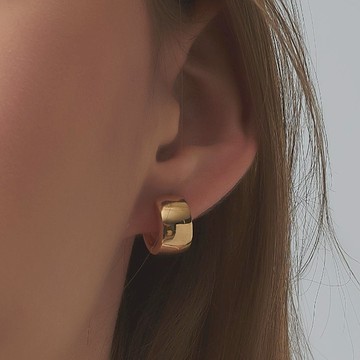 LESIS｜Golden Hoop 經典寬版耳環