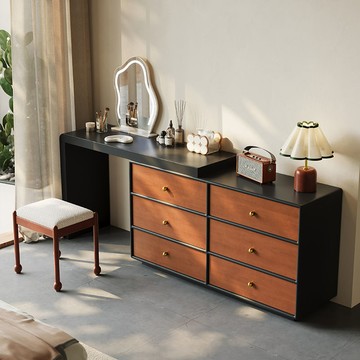 免運熱銷 速發 附發票 斗櫃 儲物櫃 三斗櫃 五斗櫃 九斗櫃 實木斗櫃 餐邊櫃 梳妝臺臥室簡約2025新款收納床尾梳妝櫃斗櫃一體化妝桌 支持訂製