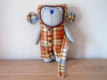 猴子毛絨玩具，托兒所裝飾，麻猴玩偶