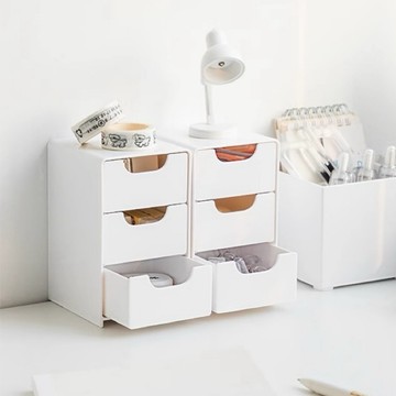 收納盒 迷你收納盒 桌上收納盒 三層收納盒 桌面收納盒 抽屜收納盒 飾品收納 辦公室整理盒