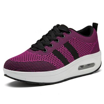 2025跨境外貿春季網鞋健步鞋媽媽鞋運動代發批發鞋搖搖鞋女單鞋子