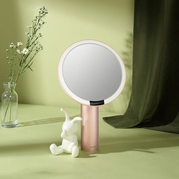 AMIRO｜Oath自動感光LED化妝美妝鏡 綺夢花園禮盒 薄霧粉