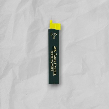 【Faber-Castell】自動鉛筆芯 B 0.35mm-12支裝--5入 (原廠正貨)