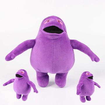 特惠🚀🚀✨The Grimace Shake Plush奶昔大哥毛絨公仔 游戲周邊玩具玩偶