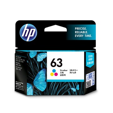 HP 彩色原廠墨水匣 / 盒 F6U61AA 63【APP滿額下單4%點數(單一帳號最高1500點)】6/30止