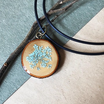 乾花滴膠項鍊/墜子(短款)