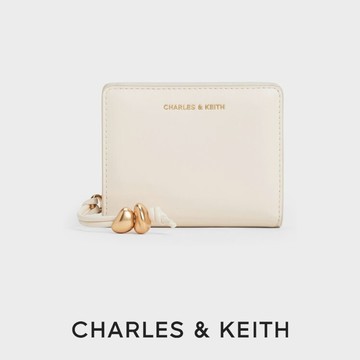【CHARLES & KEITH】Augustine 短夾｜溫柔質感系｜生日禮物｜快速出貨｜小CK｜官方直營