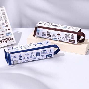 KOKUYO x Eric聯名 C2-R展開式筆袋-藍/棕