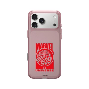 iPhone 17 Pro Max Clear (相機按鈕) 晶醺玫 - 迪士尼-漫威 Marvel - 漫威-復古宇宙標誌