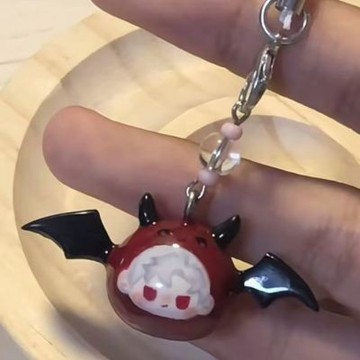 戀與深空 秦徹暗黑魔魔團掛件 秦徹掛件 秦徹暗黑魔團掛件 手機鏈 女包包掛件 萌寵掛件 手機掛件 禮物 交換禮物