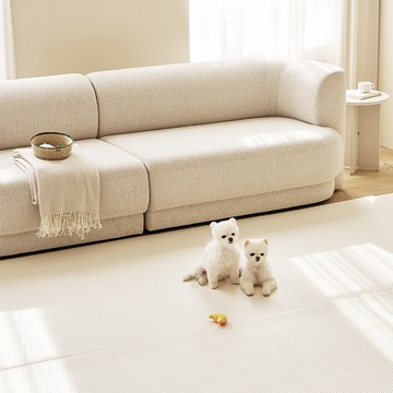 LIFANG 寵物防滑捲墊  米色  110 x 700 x 0.6cm  1個