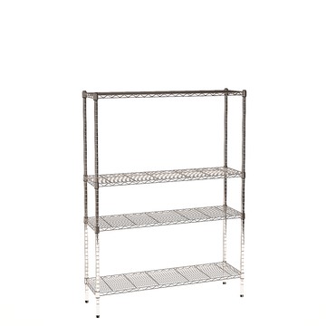 【客尊屋】小資型《粗管徑》35X120X165Hcm 銀衛士四層架