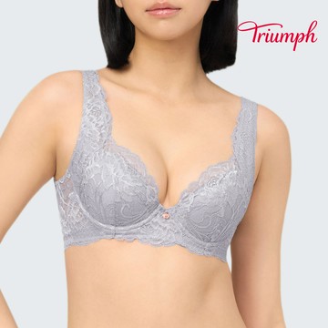 FLORALE柔托綻放系列 提托包覆蕾絲內衣 煙紫