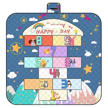 愛北鼻 超聲波野餐墊 (重量約850g) 可圍坐6-8人 舒適躺4-5人  200 x 200cm  太空跳格子