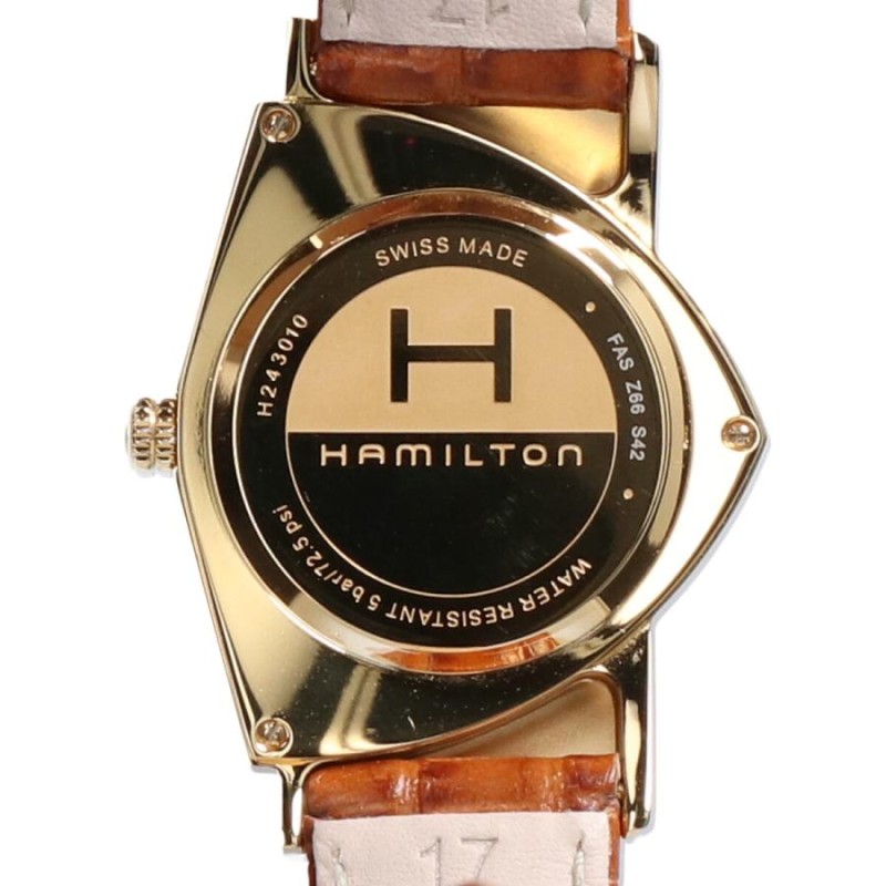 新品同様 HAMILTON ハミルトン H24301511 ベンチュラ 60周年記念モデル 腕時計 ゴールド メンズ | LINEブランドカタログ