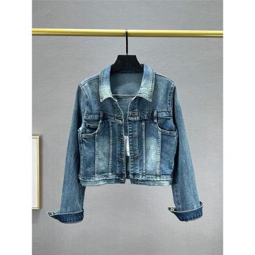 短款牛仔外套女ins港風2024年早秋季新款修身顯瘦長袖夾克上衣潮