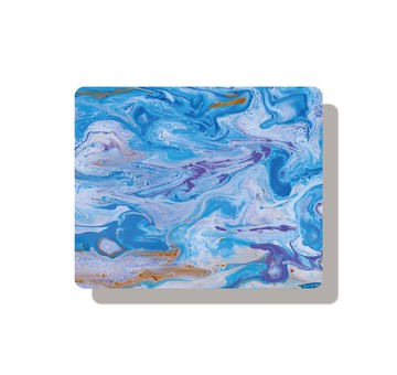 【Humi滑鼠墊 – 流體畫系列 -藍田生暖 】桌墊、辦公小物