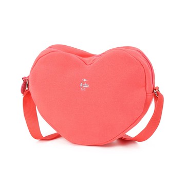 CHUMS Heart Shoulder Bag Sweat肩背包 珊瑚紅
