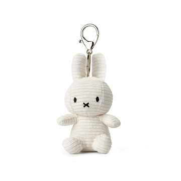 BON TON TOYS｜Miffy米菲兔ECO燈芯絨鑰匙圈-10cm - 黃