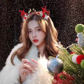 免運🔮韓版聖誕節髮箍鹿角髮箍森系精靈超仙麋鹿髮箍秋冬新款髮箍批發聖誕節裝扮 聖誕節禮物 女生禮物 聖誕老人