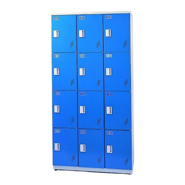 台灣製造【鋼製置物櫃】無鎖型 12格 鍍鋅鋼板 多色訂製 科技大廠 健身房指定 衣物櫃 內務櫃 鋼製衣櫃