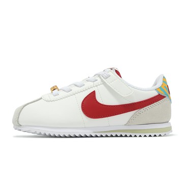 Nike 阿甘鞋 Cortez Easyon PS 中童 童鞋 休閒鞋 魔鬼氈 CNY 新年 蛇年 白 紅 HV6005-161