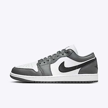 Nike Air Jordan 1 Low [553558-152] 男 休閒鞋 AJ1 皮革 低筒 喬丹 鐵灰白