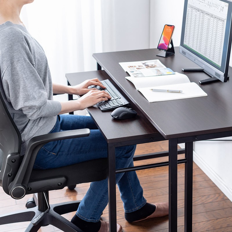 キャスター付きサブデスク パソコンデスク 作業台 拡張デスク 幅90cm 奥行35cm 高さ64cm 70cm ブラウン リモートワーク 在宅勤務 通販 Lineポイント最大1 0 Get Lineショッピング