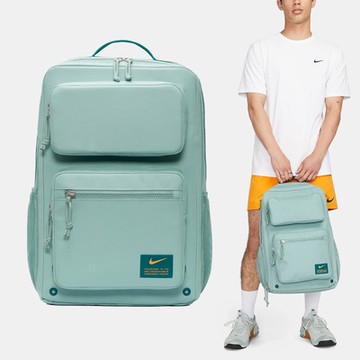 Nike 後背包 Utility Speed 綠 筆電包 15吋 大容量 包 雙肩背 水壺袋 CK2668-309