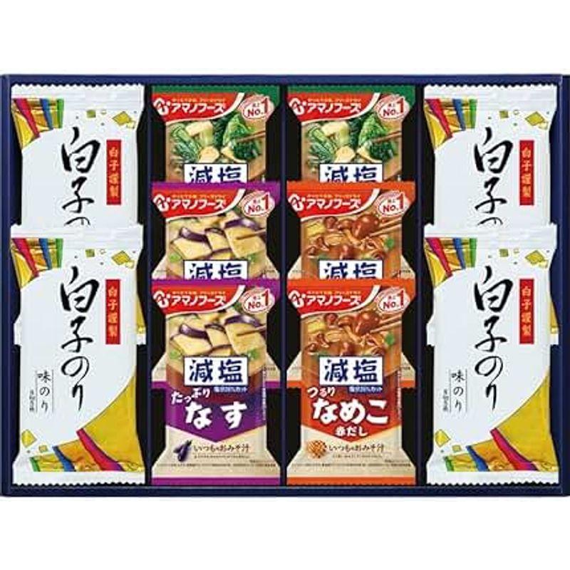 アマノフーズ＆白子のり H-30A仏事用 お返し お取り寄せ 手土産 法事 弔辞 引き出物 引出物 一周忌 満中陰志 ギフトセットtr