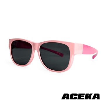 【ACEKA】星辰粉兒童太陽眼鏡 (套鏡款) (可搭配近視眼鏡) (SUNSHINE 親子系列)