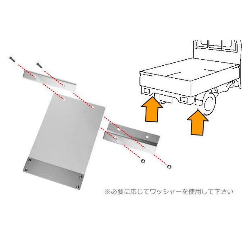 マッドフラップ 軽トラ用 左右セット ピクシストラック S500U S510U サンバートラック S500J S510J 泥よけ マッドガード  カスタム パーツ S500 S510 | LINEショッピング